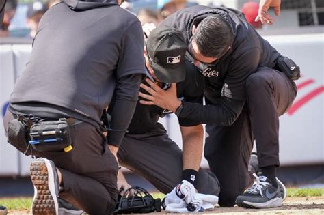 Injured umpire Nick Mahrley sidelined through at least .